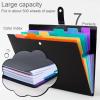 A4 Expandable Accordion File Organizer, 300–500 Sheets, Black, with Tabs view 2