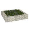 Gabion Raised Garden Bed, Galvanized Steel, 100 x 100 x 20 cm view 1