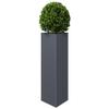Anthracite Triangular Steel Planter Box 30 x 26 x 75 cm view 3