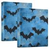 Quteprint 3-Ring Binder, Halloween Bats, 3.8 cm, with 3 Clear Pockets and Clipboard, Holds 200 Sheets view 1