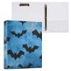 Quteprint 3-Ring Binder, Halloween Bats, 3.8 cm, with 3 Clear Pockets and Clipboard, Holds 200 Sheets view 2