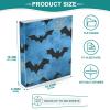 Quteprint 3-Ring Binder, Halloween Bats, 3.8 cm, with 3 Clear Pockets and Clipboard, Holds 200 Sheets view 4
