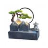 Creative Tabletop Fountain with Mini Rock Garden Aquarium, Feng Shui Waterfall Decor for Office and Living Room view 1