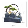 Creative Tabletop Fountain with Mini Rock Garden Aquarium, Feng Shui Waterfall Decor for Office and Living Room view 2