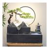 Creative Tabletop Fountain with Mini Rock Garden Aquarium, Feng Shui Waterfall Decor for Office and Living Room view 4