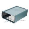 Stackable Storage Containers with Drawers, 2-Pack, Blue view 2