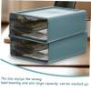 Stackable Storage Containers with Drawers, 2-Pack, Blue view 4