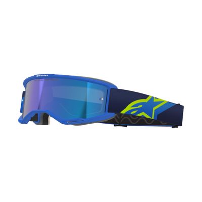 Alpinestars Vision 5 Corp Motocross Goggles, Blue/Neon Yellow
