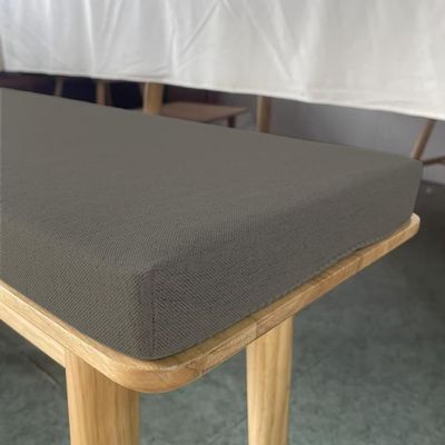 AZMAHT Linen Bench Cushion, Gray, 90 x 45 x 2 in