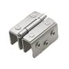 Glass Door Hinges, Silver Alloy, Rust-Resistant, for 8–10 mm Glass view 1