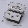 Glass Door Hinges, Silver Alloy, Rust-Resistant, for 8–10 mm Glass view 2