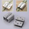 Glass Door Hinges, Silver Alloy, Rust-Resistant, for 8–10 mm Glass view 4
