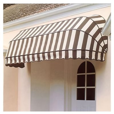 Retractable Awning with French Curved Design for Rain, UV and Snow Protection