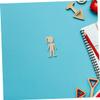 BESPORTBLE 100-Piece Unfinished Wooden Girl Figures, Natural Wood Cutouts for Crafts, Random Styles view 4