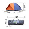 2–3-Person Double-Layer Camping Tent, Waterproof, Windproof, UV-Resistant, with Mesh Door view 3