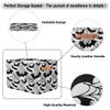 Mexpekil Foldable Storage Bins for Shelves with Handles, Bat and Spider Web Design view 3