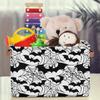 Mexpekil Foldable Storage Bins for Shelves with Handles, Bat and Spider Web Design view 4