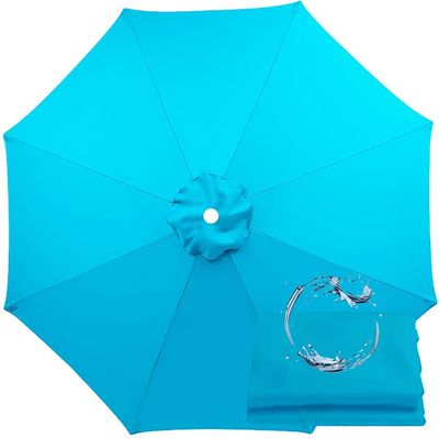 Blue Replacement Canopy for Patio Umbrella, 2.5 m, 6 Ribs