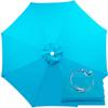 Blue Replacement Canopy for Patio Umbrella, 2.5 m, 6 Ribs view 1