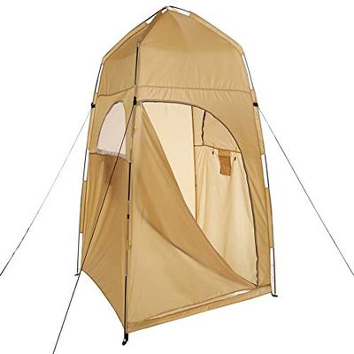 Portable Shower and Changing Tent, Foldable Pop-Up Tent with Rain and Sun Protection for Outdoor Hiking, Camping, Travel, and Household Faucets