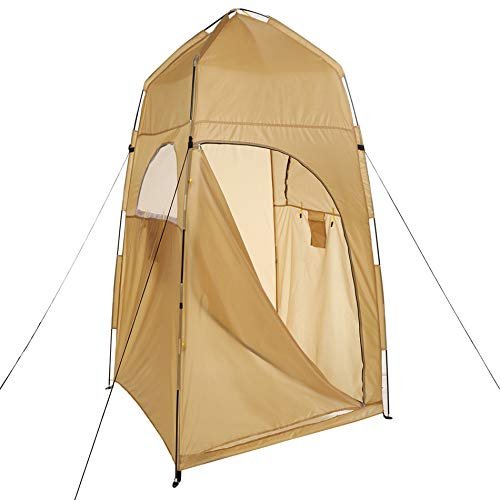 Portable Shower and Changing Tent, Foldable Pop-Up Tent with Rain and Sun Protection for Outdoor Hiking, Camping, Travel, and Household Faucets