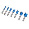 7-Piece Straight Router Bit Set, Double-Flute Carbide, 8 mm Shank view 4