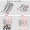 ININOSNP Non-Slip Stainless Steel Drain Grate, 60 x 30 x 3 cm view 3