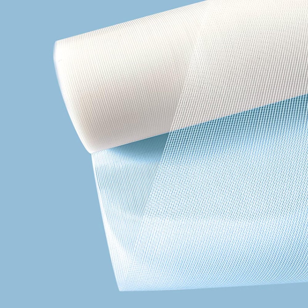 ZHIYIN Window Screen Mesh, 150 x 1,800 cm, Cut-to-Fit Insect Screen for Balconies and Patios, White