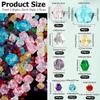 PONABEADIY 9 Color 1240 pcs Faceted Glass Beads view 2