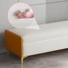 Xilin-872 Upholstered Storage Bench, Orange, Large view 3