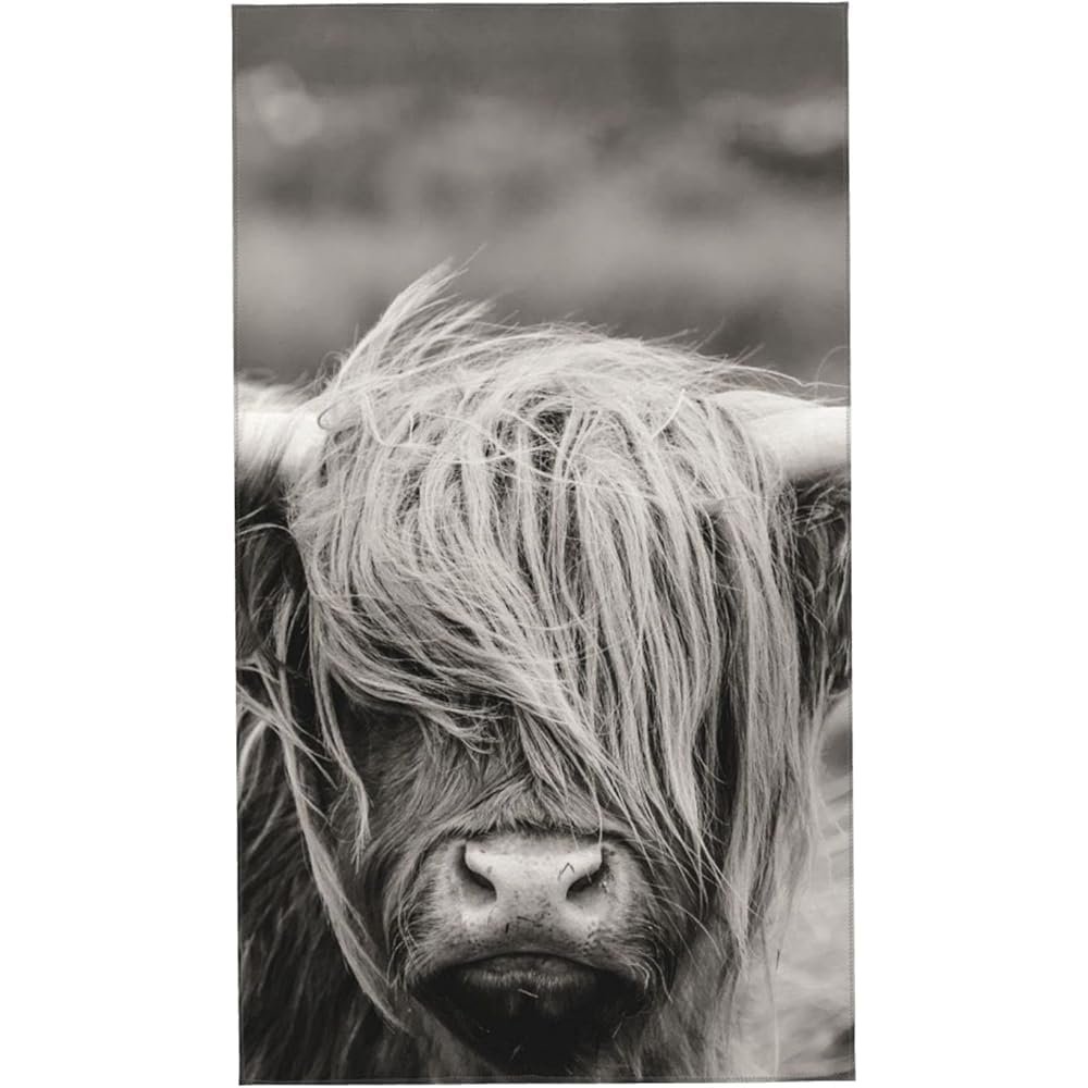 40 x 70 cm Scottish Highland Cow Print Quick-Drying Towel