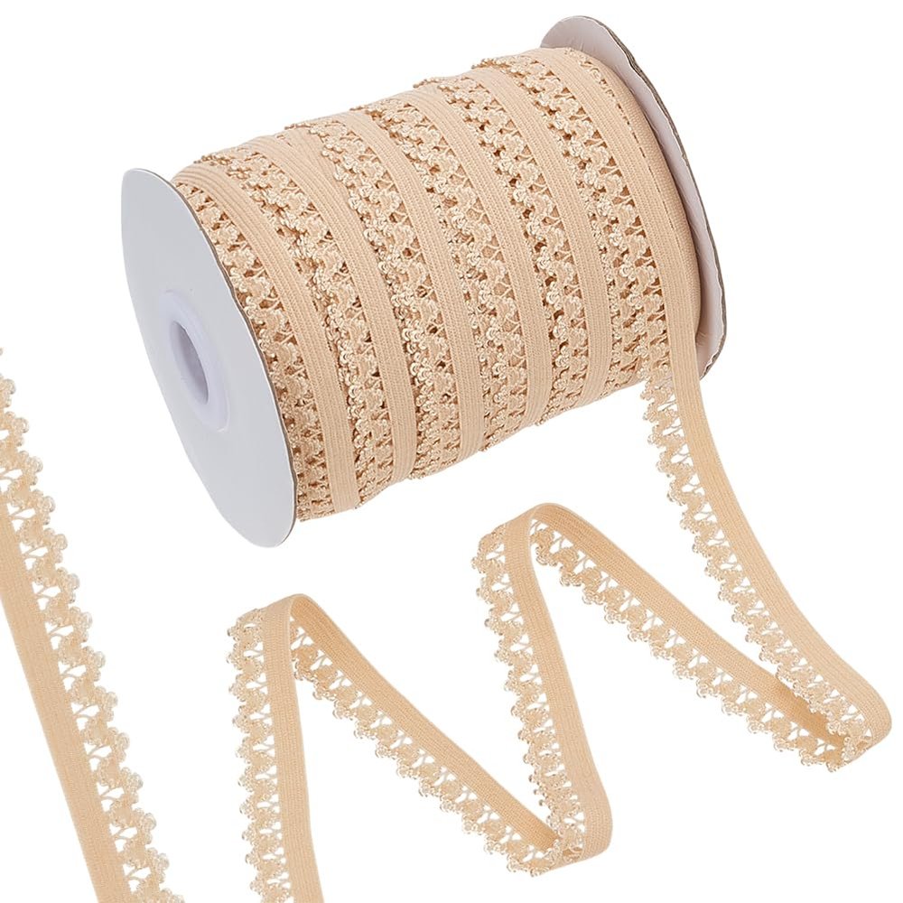 WEBEEDY 50 Yard Elastic Lace Trim