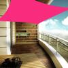 XQKXHZ Square Waterproof Shade Sail with Mounting Kit, UV Protection, Pink, 3 x 3 m view 2