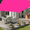 XQKXHZ Square Waterproof Shade Sail with Mounting Kit, UV Protection, Pink, 3 x 3 m view 3