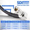 Superbat 3G/6G Micro HD-BNC Right-Angle Plug to BNC Female SDI Cable, 3 m, Belden 1855A view 2