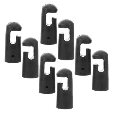 GANAZONO Plastic Trampoline Pole Covers, 8-Piece, Black