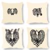 55 x 55 cm Decorative Pillow Covers, 4-Pack, Waterproof Outdoor view 1