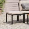SKM Garden Stool with Cushion, Black Powder-Coated Steel, 8.2 kg view 1