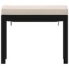 SKM Garden Stool with Cushion, Black Powder-Coated Steel, 8.2 kg view 4