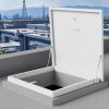 High-Performance Steel Roof Hatch with Aluminum Frame, Lockable Access Door, 31.5 x 31.5 in view 1