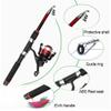 1.8 m Black Travel Fishing Rod, Lightweight Casting Rod for Beginners, Saltwater or Freshwater (Green) view 2