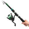 1.8 m Black Travel Fishing Rod, Lightweight Casting Rod for Beginners, Saltwater or Freshwater (Green) view 4