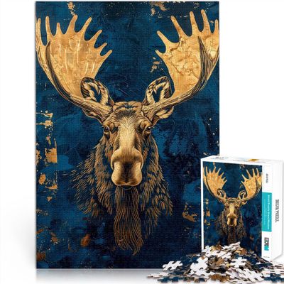 2000-Piece Golden Elk Jigsaw Puzzle for Adults, 70 x 100 cm, Ages 14+