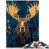 2000-Piece Golden Elk Jigsaw Puzzle for Adults, 70 x 100 cm, Ages 14+ view 2
