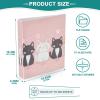 Quteprint 3-Ring Binder with Cute Cartoon Cat Paw Print, 3.8 cm Rings, 3 Clear Pockets, Clipboard, Holds 200 Sheets view 4