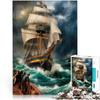 1000-Piece Adult Puzzle, Ship in Stormy Seas, 38 x 52 cm (14.9 x 20.4 in), Ages 14+ view 1