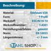 Stahl-Shop24 Stainless Steel T-Profile 30 × 30 × 4 mm, 2,000 mm, V2A 1.4301 view 3