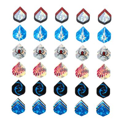 Toddmomy 3 Sets of Dart Flights, 90-Piece Set for Indoor and Outdoor Sports