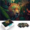 1000-Piece Wooden Leopard Puzzle for Adults, 50 x 75 cm view 1