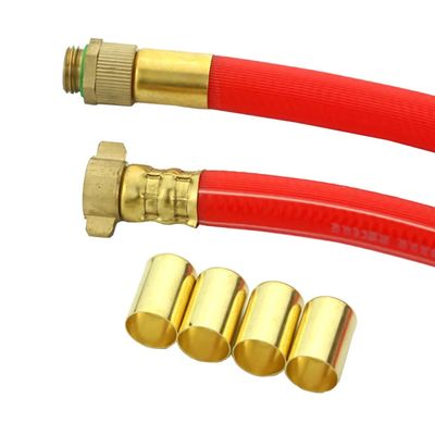 ZTZTZ 50-Pack Brass Crimp Ferrules for Spray Hoses and Rubber Tubes, 11.5–16 mm Pipe Connectors (14 mm)